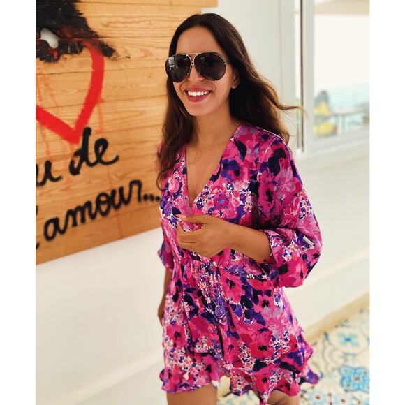 ZARA BLOGGER FAVE!!! V-Neck Dress with Flounced Hem NWT - Picture 7 of 16